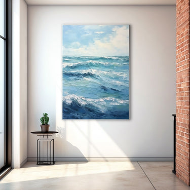 Acrylic Painting of Ocean Waves
